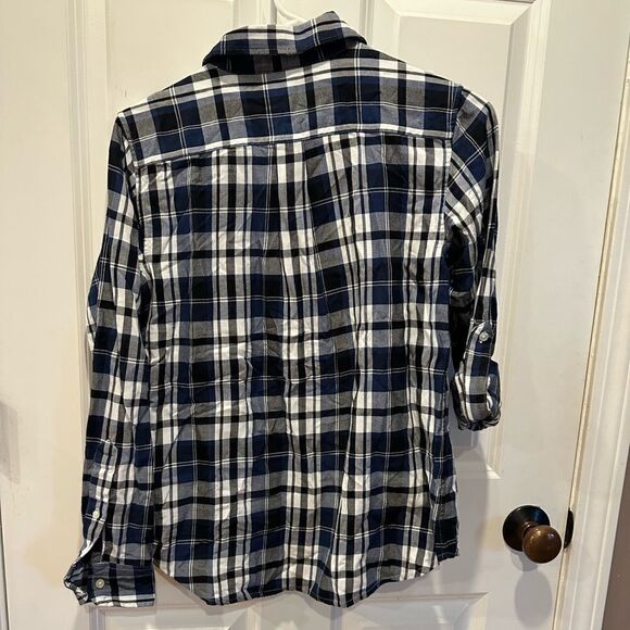Ralph Lauren XS button down plaid shirt blue - Picture 6 of 6